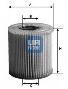Фільтр масляний VAG 2.5-3.2 TFSI, TSI, FSI 04-(вир-во) UFI 25.080.00 (фото 1)