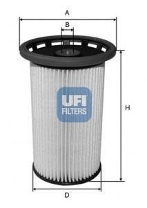 Фильтр топливный VAG 3.0, 4.2 TDI 10- (OE) (пр-во) UFI 26.025.00 (фото 1)