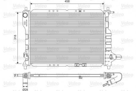 Радиатор охолоджування Valeo 701598 (фото 1)