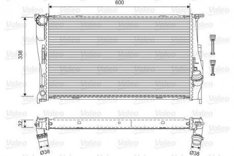Радиатор охолоджування Valeo 701601 (фото 1)