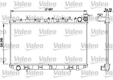 Радіатор охолоджування Valeo 731659 (фото 1)