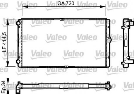 Радіатор охолоджування Valeo 732177 (фото 1)