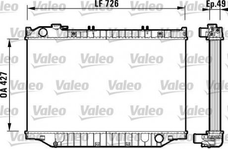 Радиатор охолоджування Valeo 732415 (фото 1)