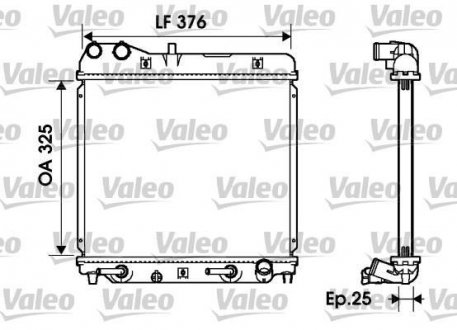 Радиатор охолоджування Valeo 734218 (фото 1)