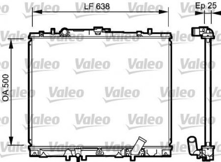 Радиатор охолоджування Valeo 734424 (фото 1)