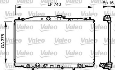 Радиатор охлаждения двигателя Valeo 735050 (фото 1)