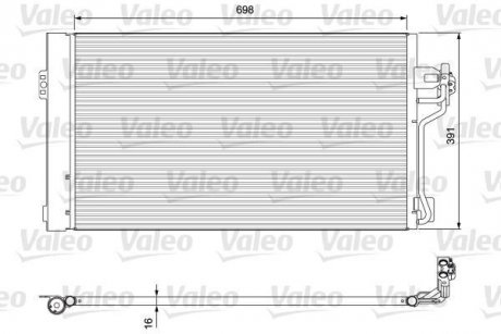 Радиатор кондиціонера MB Vito (W639) 2.2CDI 03-08 Valeo 814391 (фото 1)