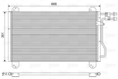 Радиатор кондиціонера MB Sprinter 901-904 TDI/CDI 96-06 Valeo 816891 (фото 1)