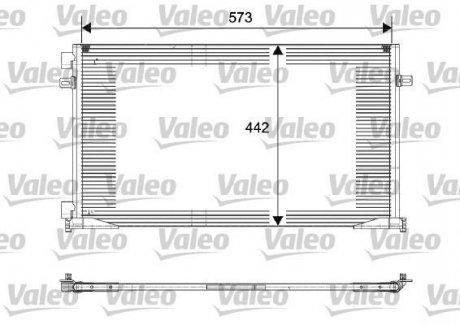 Радиатор кондиціонера Renault Trafic 1.9 dCI/2.0 01- Valeo 817644 (фото 1)