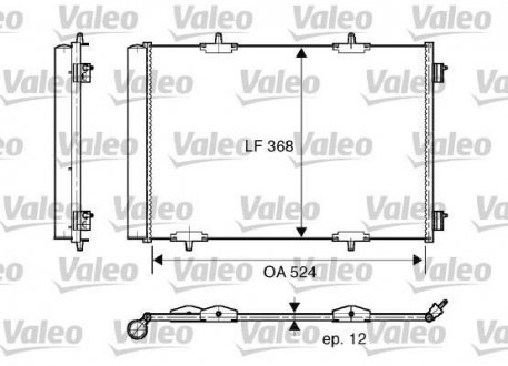 Конденсер Valeo 818015 (фото 1)