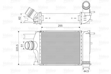 Iнтеркулер RENAULT DOKKER, LODGY (12-) (вир-во) Valeo 818609 (фото 1)