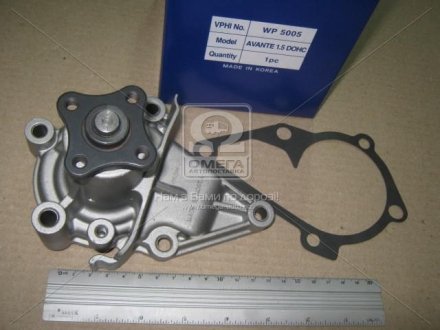 Насос водяний HYUNDAI GETZ, ELANTRA XD, MATRIX KIA CERATO 1.6 DOHC (Вир-во PHC) Valeo WP5005 (фото 1)