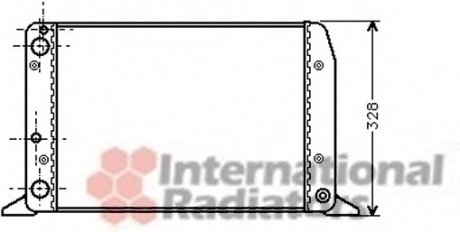Радиатор охлаждения двигателя AUDI 80 1.6/1.8 MT 86-91 Van Wezel 03002028 (фото 1)