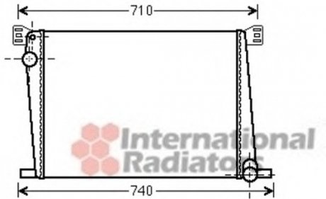 Радиатор охолодження Mini Cooper/One 1.4/1.6 07-14 (N16/1N8) Van Wezel 06002356 (фото 1)