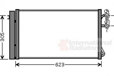 Радіатор кондиціонера BMW1(E87/8)-3(E90/1) DIES (вир-во) Van Wezel 06005296 (фото 1)