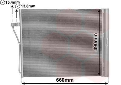 Радиатор кондиціонера BMW 7 (F01-F04) 09-15 N63/N74 Van Wezel 06005371 (фото 1)