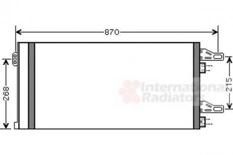 Радиатор кондиціонера Citroen Jumper/Peugeot Boxer 2.0-3.0HDI 06- Van Wezel 09005246 (фото 1)