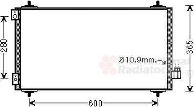 Радиатор кондиціонера Citroen C8/Peugeot 807 2.0/2.2 HDI 06- Van Wezel 09005271 (фото 1)