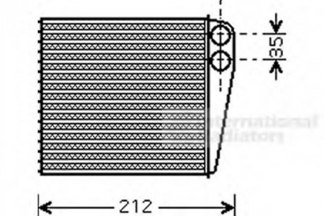 Радиатор пічки Nissan MicraIII 03- Van Wezel 13006256 (фото 1)