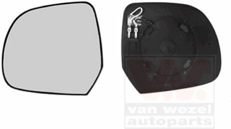 Стекло дзеркала (з підігрівом) Renault Duster/Dokker 10- (L) Van Wezel 1555837 (фото 1)