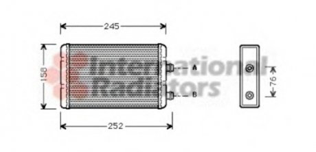 Радиатор пічки Fiat Doblo 01- Van Wezel 17006220 (фото 1)