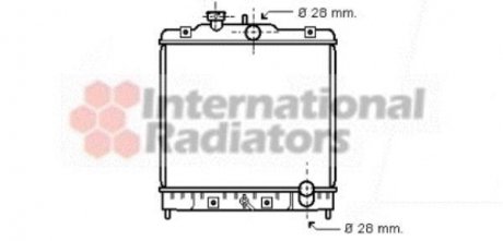 Радіатор охолодження двигуна CIVIC 13/14/15 MT 91-00 Van Wezel 25002031 (фото 1)