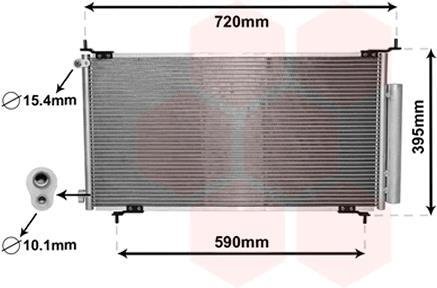 Радиатор кондиціонера Honda CR-V 2.0 01-07 Van Wezel 25005201 (фото 1)