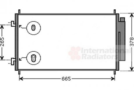 Радиатор кондиціонера (з осушувачем) Honda CR-V III 2.0/2.2D/2.4 06- Van Wezel 25005214 (фото 1)