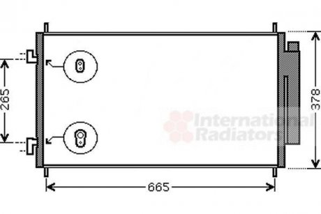 Радіатор кондиціонера (з осушувачем) Honda CR-V III 2.0/2.2D/2.4 06- Van Wezel 25005214 (фото 1)