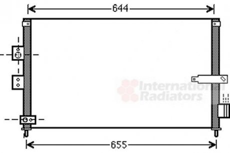Радиатор кондиционера HONDA CIVIC VIII (FA, FD) (05-) (пр-во) Van Wezel 25005223 (фото 1)