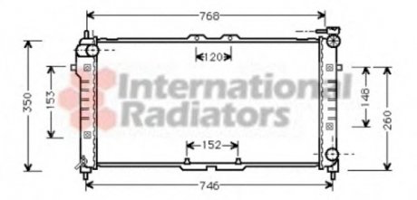 Радіатор охолодження Mazda 626 V 1.8/2.0 91-02 Van Wezel 27002027 (фото 1)