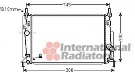 Радиатор охлаждения MAZDA 3 1.6/2.0/2.3 08- (пр-во) Van Wezel 27002237 (фото 1)