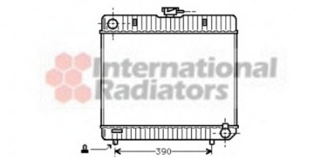 Радиатор охлаждения двигателя MB W123/W126 MT 76-84 Van Wezel 30002042 (фото 1)