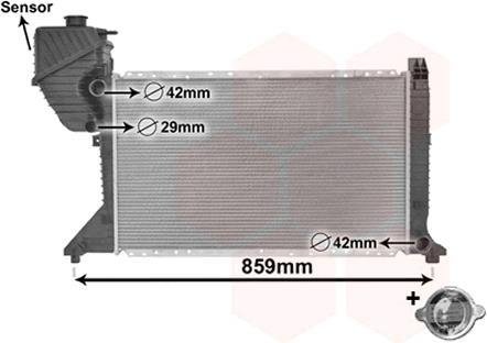 Радиатор охолодження MB Sprinter 2.2-2.7CDI 00-06 Van Wezel 30002300 (фото 1)