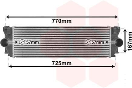 Интеркулер SPRINTER 22CDiPF 06- Van Wezel 30004396 (фото 1)