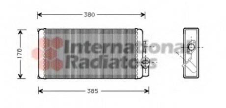 Радиатор отопителя MB 507D-814D 86- (пр-во) Van Wezel 30006188 (фото 1)