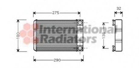 Радіатор пічки MB C-class (W203) 00-07 Van Wezel 30006312 (фото 1)