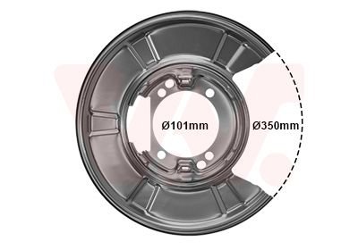 Захист колодок ручника MB Sprinter (906)/VW Crafter 06- Van Wezel 3077371 (фото 1)