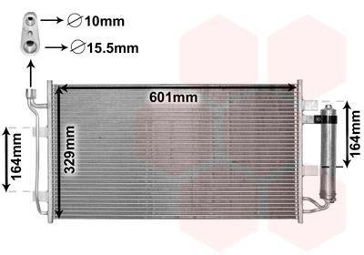 Радиатор кондиціонера (з осушувачем) Nissan Leaf EM57/EM61 10- Van Wezel 33005387 (фото 1)