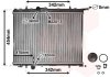 Радиатор охлаждения P206 11/14/16 MT/AT -AC(пр-во) Van Wezel 40002189 (фото 3)
