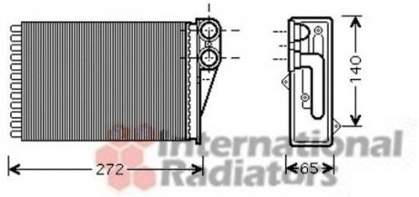 Радіатор пічки Peugeot 207/207SW 06-13 Van Wezel 40006292 (фото 1)