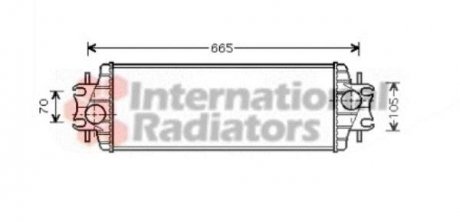 Интеркулер PRIMASTAR/ TRAFIC/ VIVARO (пр-во) Van Wezel 43004328 (фото 1)