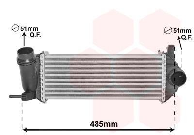 Радіатор інтеркулера MB Citan/Renault Kangoo 1.5 dCi 08- Van Wezel 43004615 (фото 1)