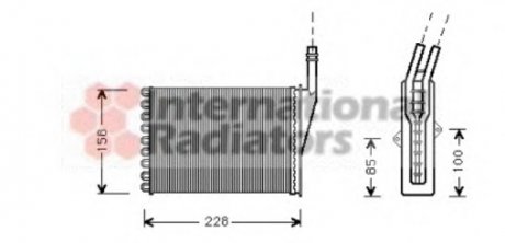 Радиатор пічки Renault Espace 96-02 Van Wezel 43006249 (фото 1)