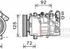 Компресор кондиціонера RENAULT MEGANE/SCENIC 2009- (вир-во) Van Wezel 4300K489 (фото 1)