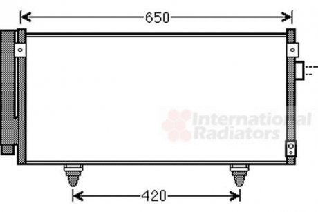 Конденсор кондиционера SUBARU FORESTER/ IMPREZA ALL 07- Van Wezel 51005077 (фото 1)