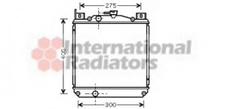 Радиатор охлаждения двигателя SUZ SWIFT 96- HUNG PROD Van Wezel 52002059 (фото 1)