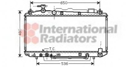 Радіатор FUNCR/RAV4 20i AT +-AC 00 Van Wezel 53002301 (фото 1)