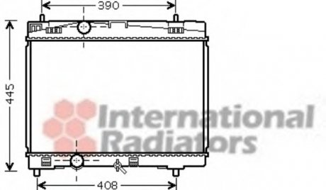 Радіатор охолодження Toyota Yaris 1.0/1.3 02- Van Wezel 53002357 (фото 1)