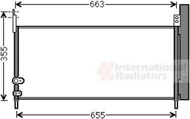 Радиатор кондиціонера (з осушувачем) Toyota Auris/Prius 1.8 Hybrid 08- Van Wezel 53005576 (фото 1)